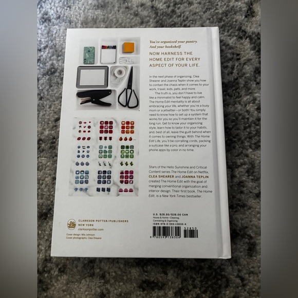 The Home Edit Life by Clea Shearer & Joanna Teplin Hardcover Book - Picture 2 of 2